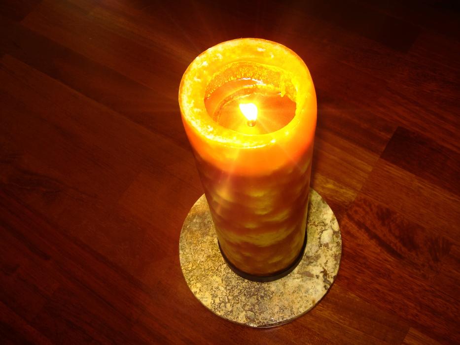 Candle Light on Floor