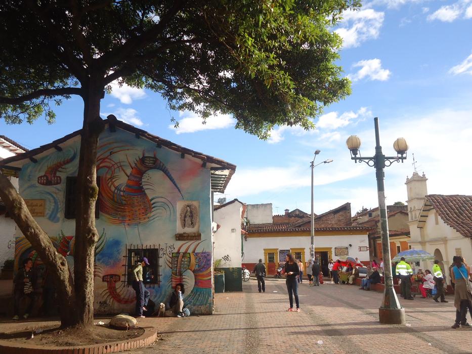 cityscape of Bogota Candelaria Quevedo Jet