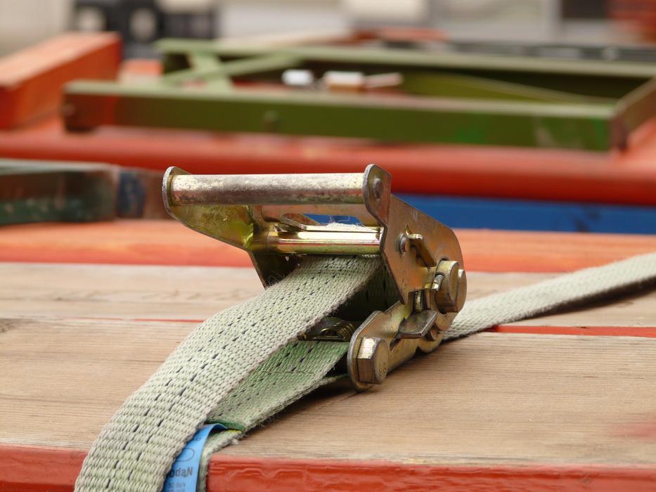 Turnbuckle Ratchet close-up in blurred background