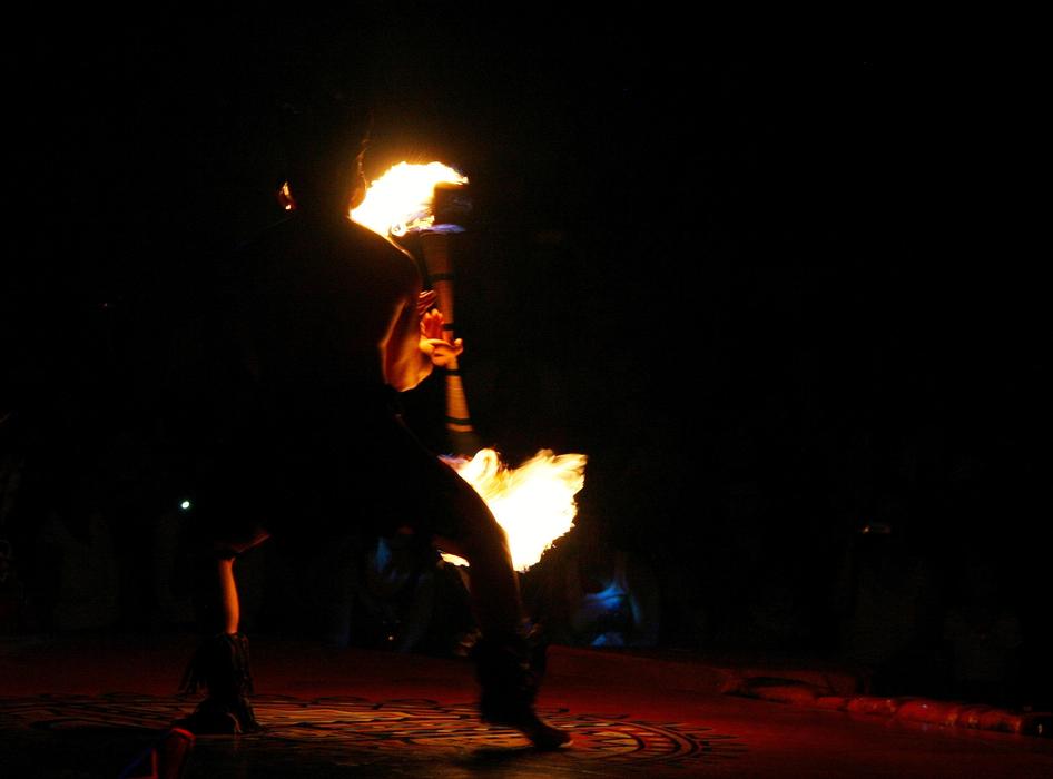 Fire Dancer In the dark
