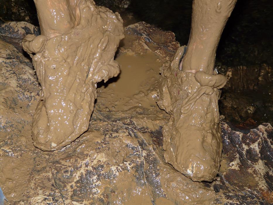 Dirt feet in the clay