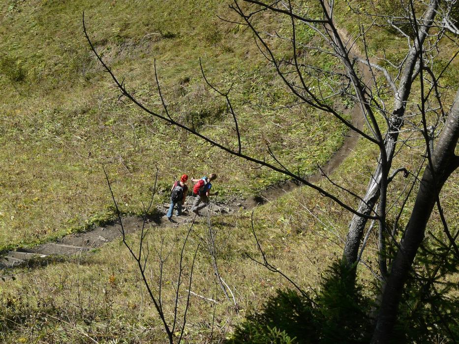 Wanderer Hikers Descent
