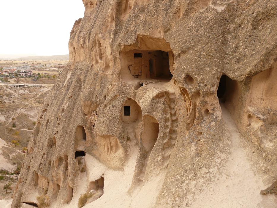Beautiful cave house, in the mountain in Uchisar, NevÅehir, Cappadocia, Turkey