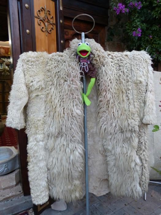 Kermit Frog Coat large fur