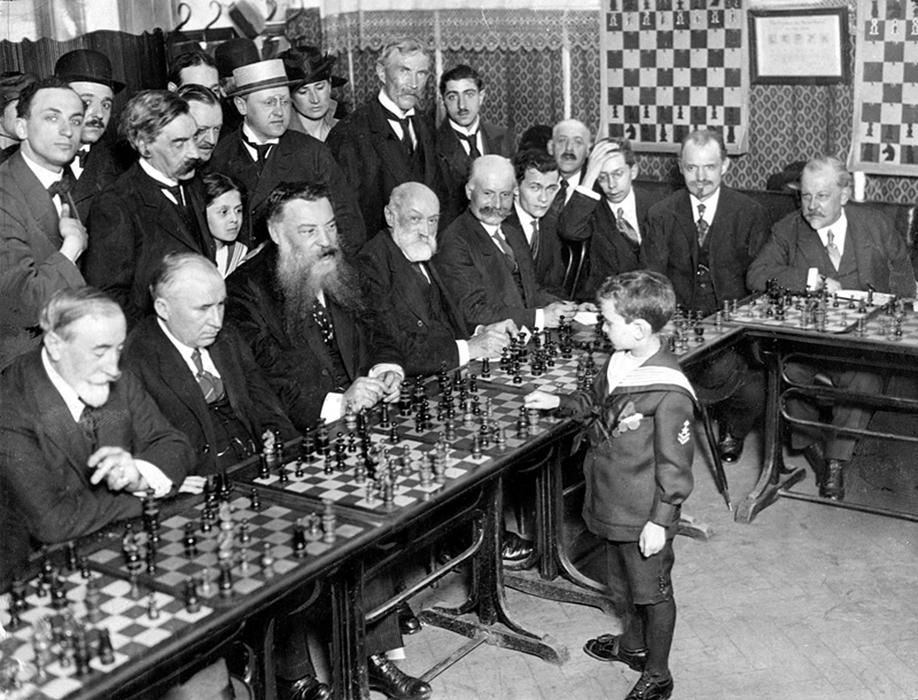 Chess Tournament in black and white background