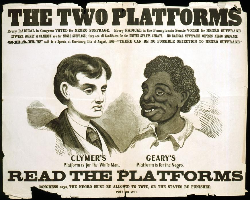 Racial Segregation, vintage american poster