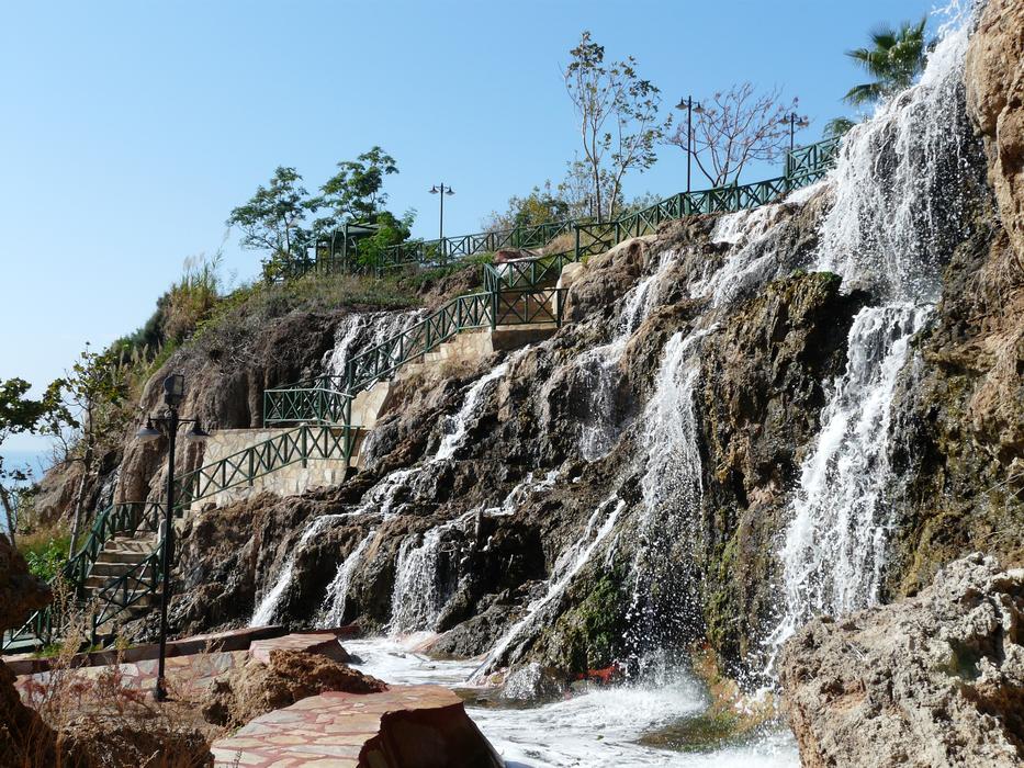 photo of waterfalls in Duden Park , Belgium