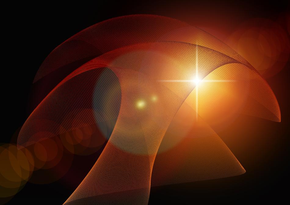Colorful dome pattern in light, clipart