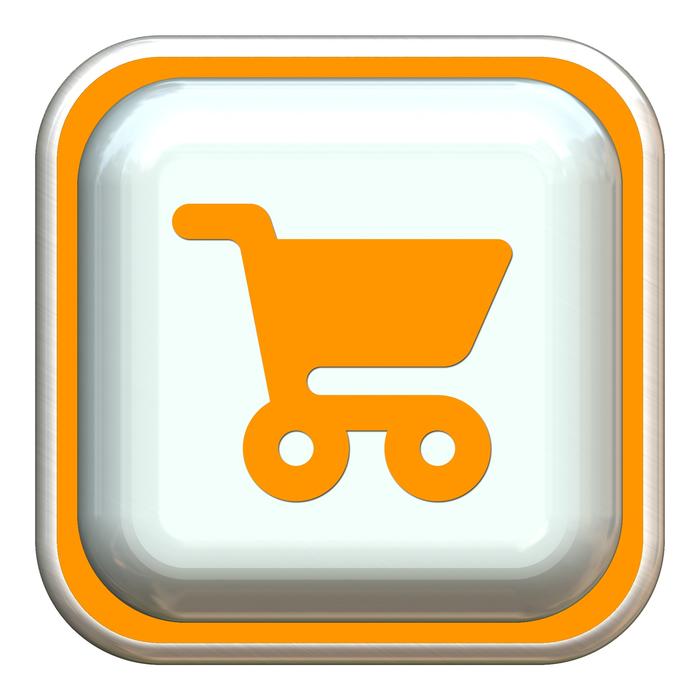 shopping cart as pictogram