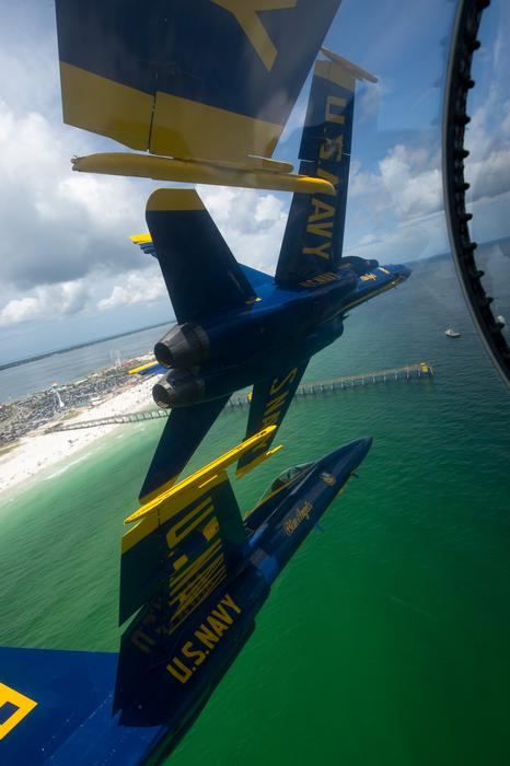 planes during a performance over the us sea