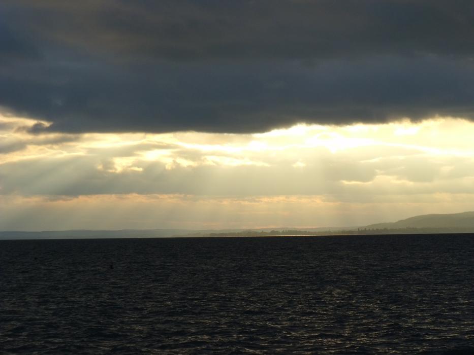 landscape of Rays Of The Sun Before Storm