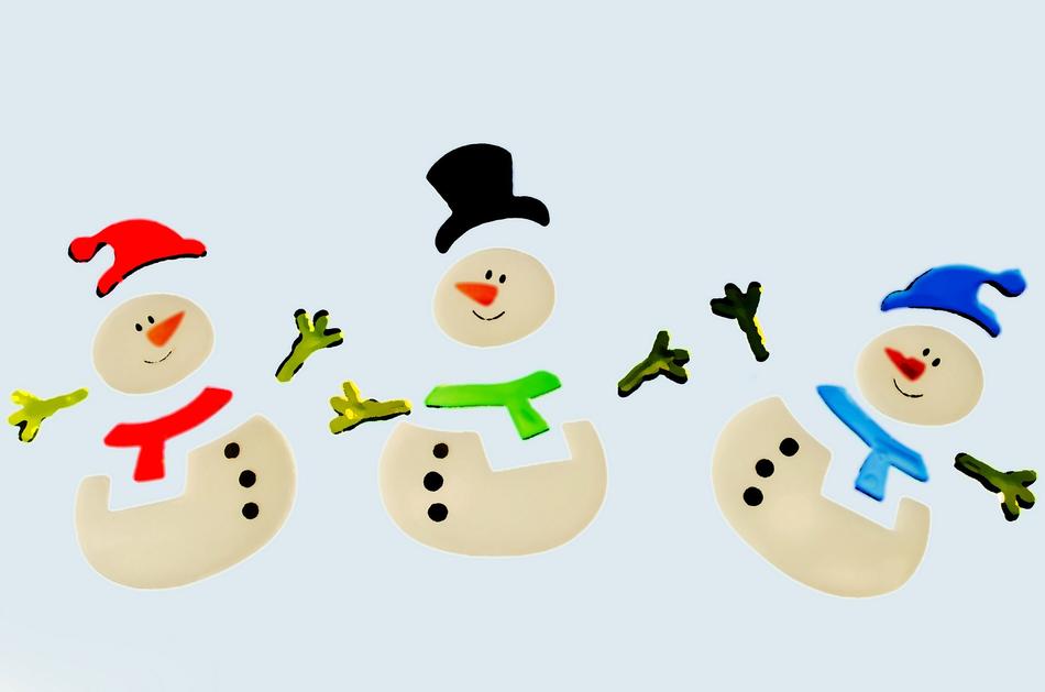 colorful Snowmen Decorations
