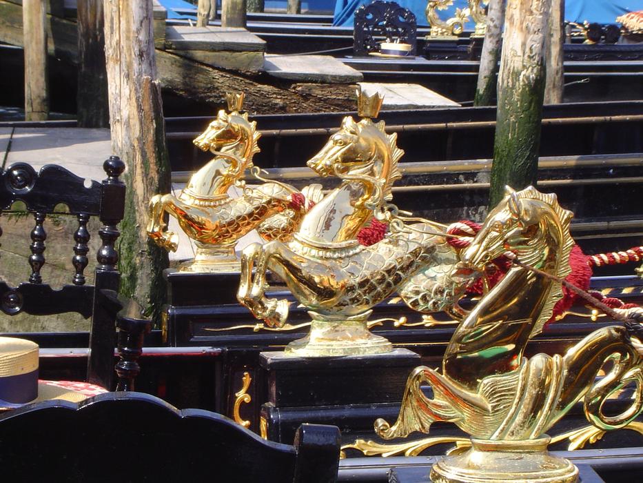 Gondola decorations in Venice