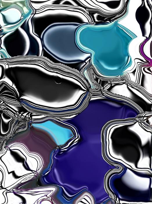 glass abstract turles as background