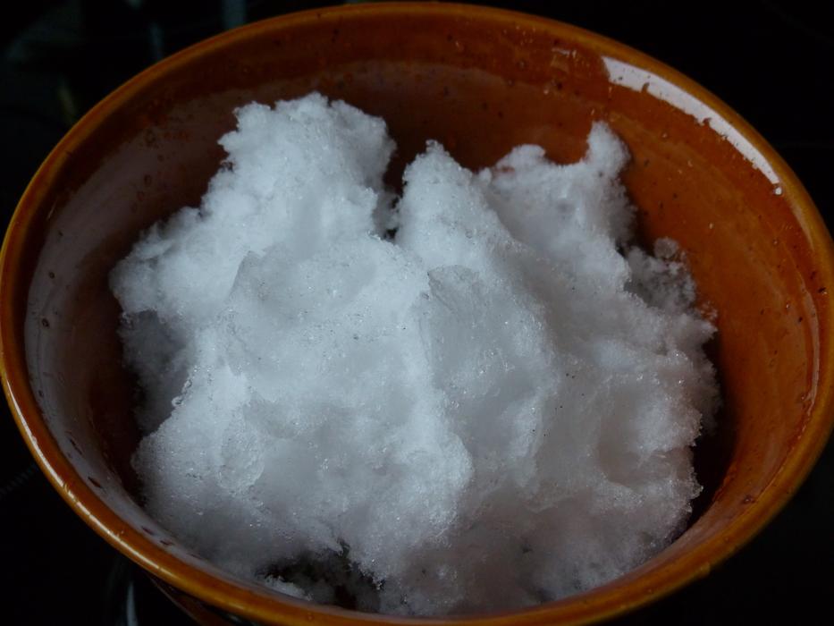 Cold Snow in Bowl