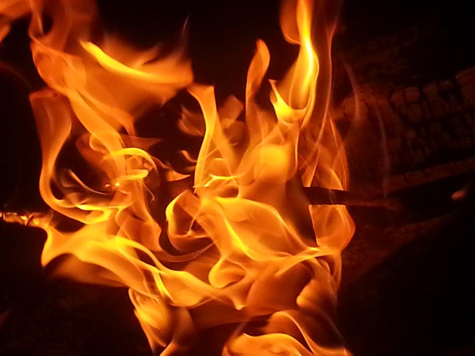 campfire flame as background