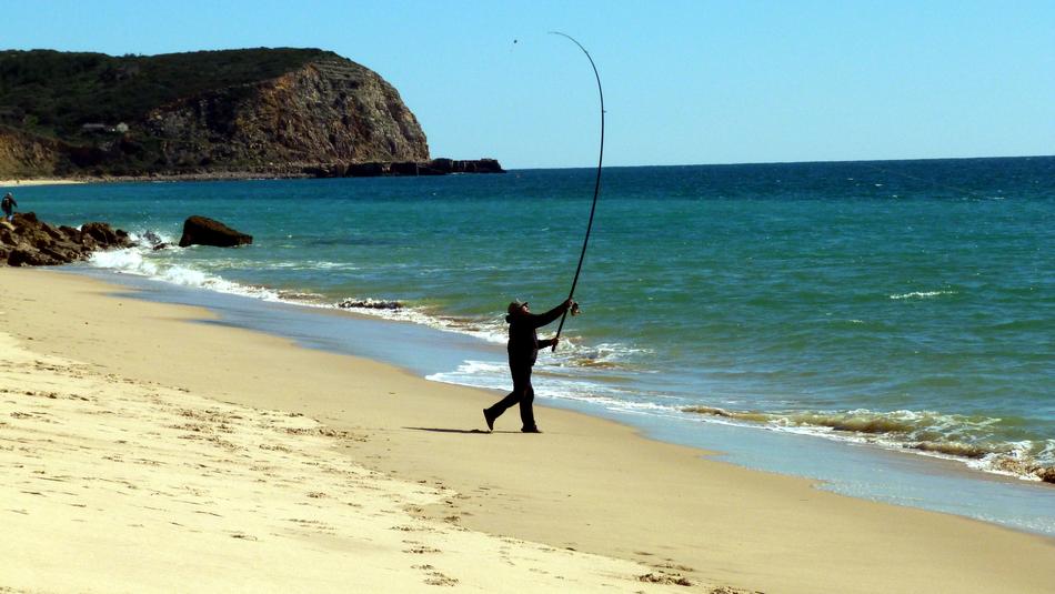 fisherman on the seashore