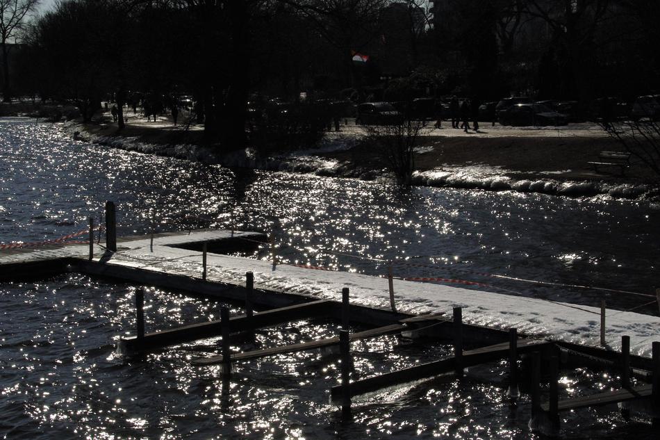 Hamburg Outer Alster at sunLight