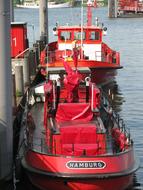 Hamburg Port Ship close-up