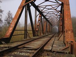 Rusted Iron Bridge Railway