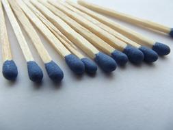 matches with a blue head