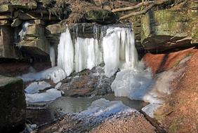 waterfall in nature Wartmannsroth