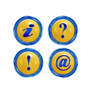 button information question marks