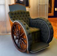 wheelchair empress elisabeth christine on display in Vienna