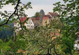 Castle Hohnstein on Burg Rock