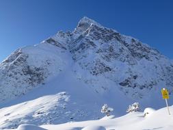 Snow Wintry mountain peak