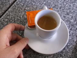 coffee drink with sugar
