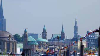 Hamburg Port towers