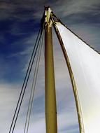 mast, white sail