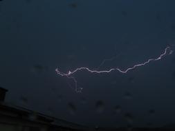 Lightning rain In The Evening