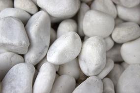 background white pebbles