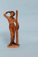 Wood Omino statue