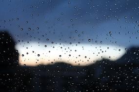Rain Drops Water on window