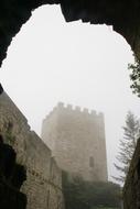 fog over historical architecture in sicily