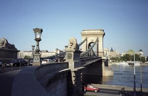 landscape of historical Budapest Bridge