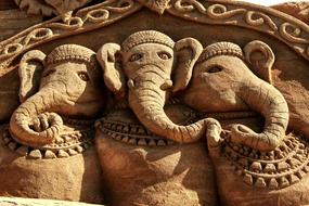 Sand Sculpture Elephant