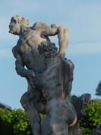 Stone Figures Men Sculpture in park