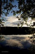 lake Water Mirroring at sunlight