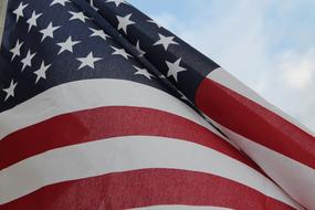 Flag United States America close-up