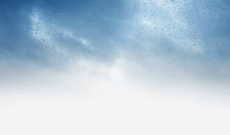 rainy clouds in the blue sky during the day