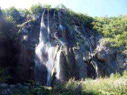 magic of a waterfall in croatia