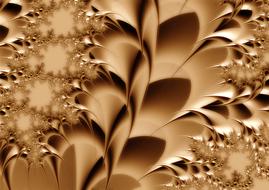 abstract fractal line flowers as background