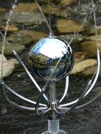 street fountain with water drops