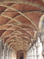 Decorated Monastery Walkway Ceiling