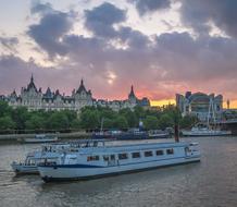 Thames river London Ships