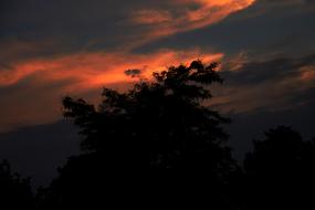 landscape of Evening Night Sky